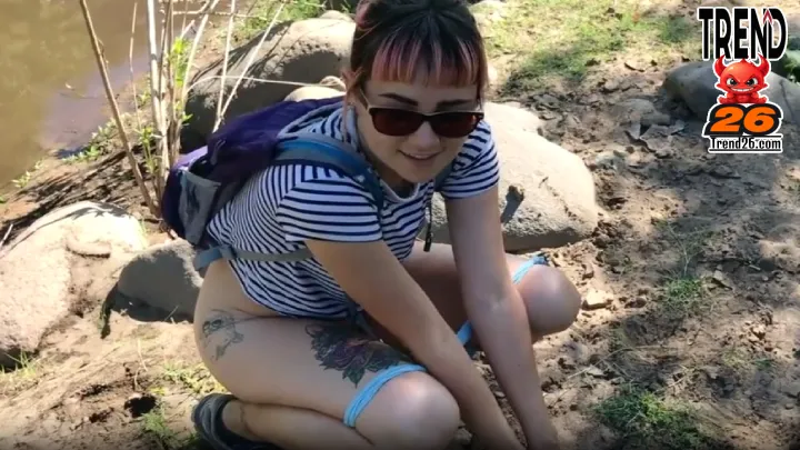 Girl Peeing in the River - Yailin Porno 2 Girl Peeing in the River - Yailin Porno