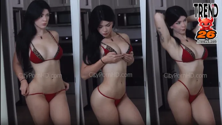 Reeseebabyxoxo Red Bikini Teasing Boobs – Onlyfans Video