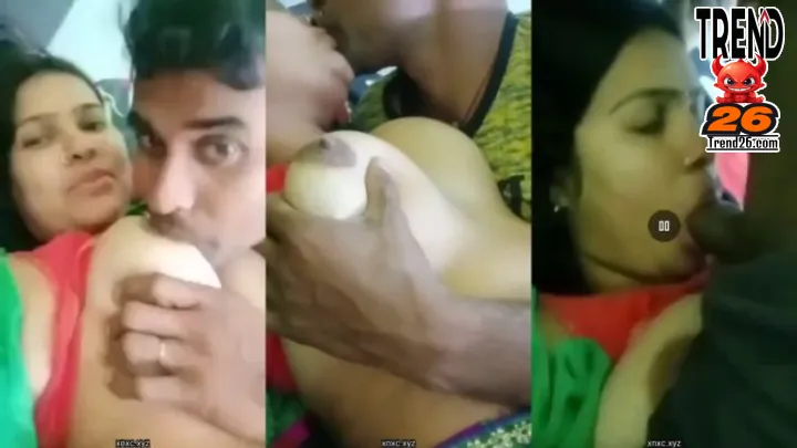 Indian Tamil Girlfriend Sucks Her Boobs and Dick